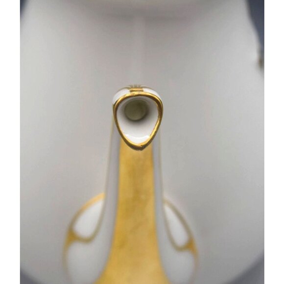 French H & C Haviland Limoges Teapot With Gold Accents - Picture 8 of 15